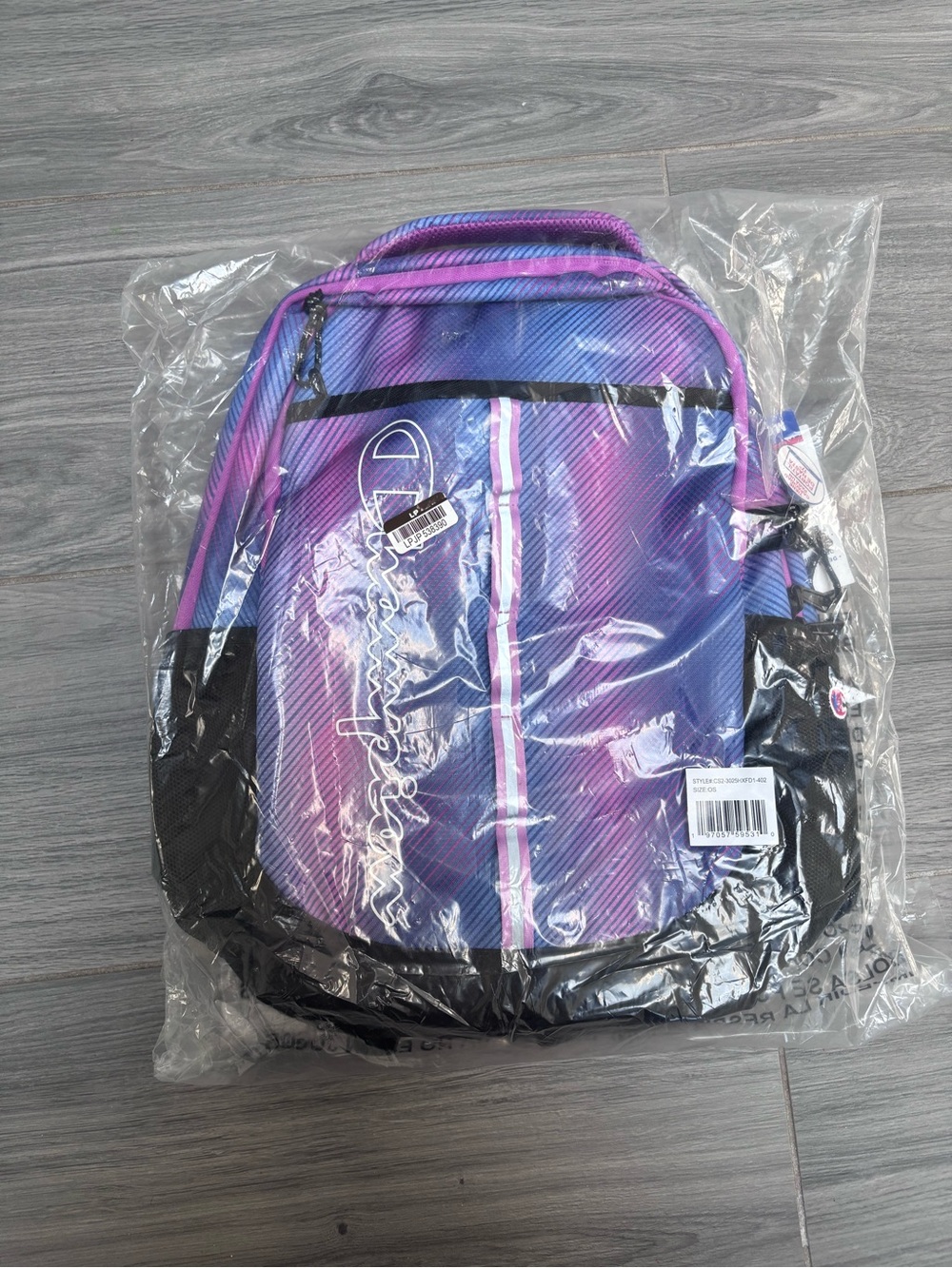 Champion Blur & Pink Backpack